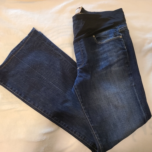 Paige bootleg maternity jeans 32w - Picture 3 of 3